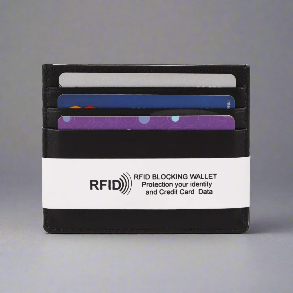 Porte-cartes en cuir RFID MET