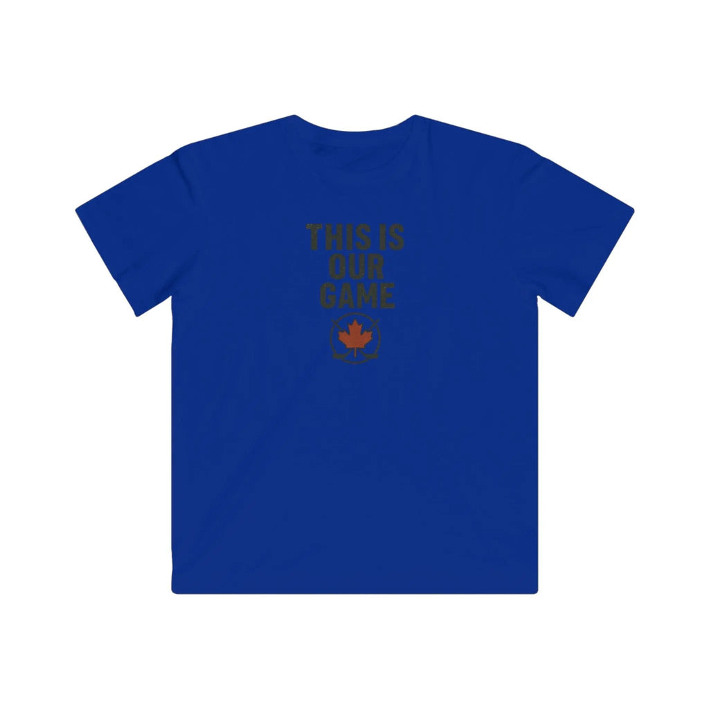 T-shirt jeunesse « This Is Our Game » – T-shirt feuille d’érable canadienne