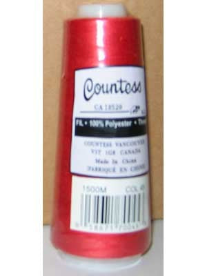 Fil à surjeter Countess, polyester, 40/2, 1 500 m