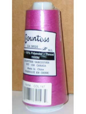 Fil à surjeter Countess, polyester, 40/2, 1 500 m