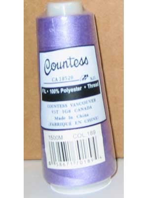 Fil à surjeter Countess, polyester, 40/2, 1 500 m