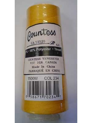 Fil à surjeter Countess, polyester, 40/2, 1 500 m