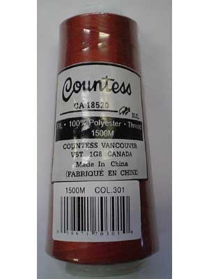 Fil à surjeter Countess, polyester, 40/2, 1 500 m