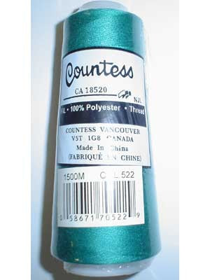 Fil à surjeter Countess, polyester, 40/2, 1 500 m