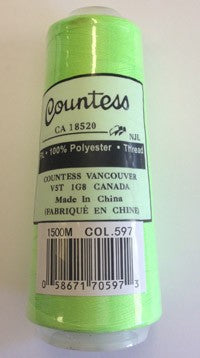 Fil à surjeter Countess, polyester, 40/2, 1 500 m