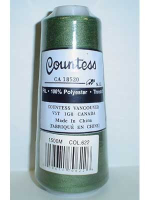 Fil à surjeter Countess, polyester, 40/2, 1 500 m
