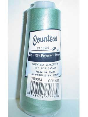 Fil à surjeter Countess, polyester, 40/2, 1 500 m