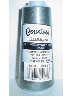 Fil à surjeter Countess, polyester, 40/2, 1 500 m