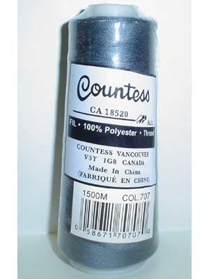 Fil à surjeter Countess, polyester, 40/2, 1 500 m