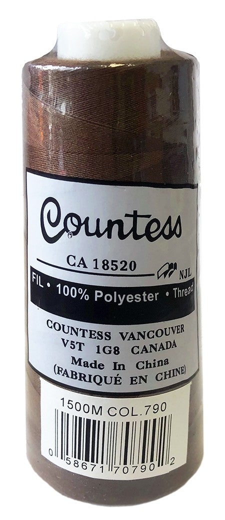 Fil à surjeter Countess, polyester, 40/2, 1 500 m