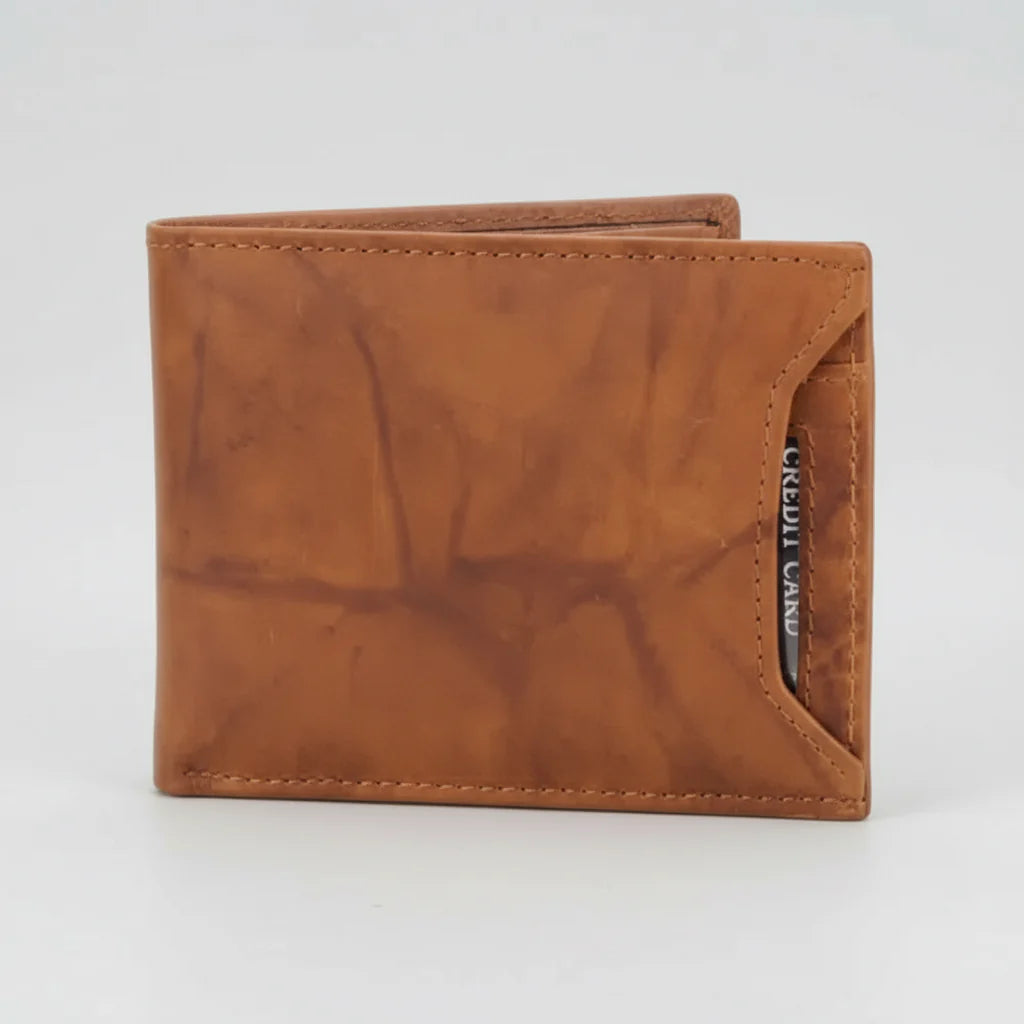 Men's RFID Bifold Wallet with Removable Card Sleeve