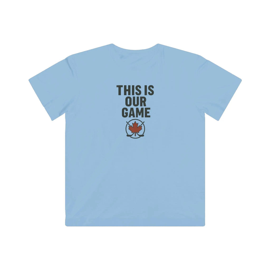 T-shirt jeunesse « This Is Our Game » – T-shirt feuille d’érable canadienne