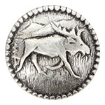 Elan ; Bouton à tige, argent, 23 mm