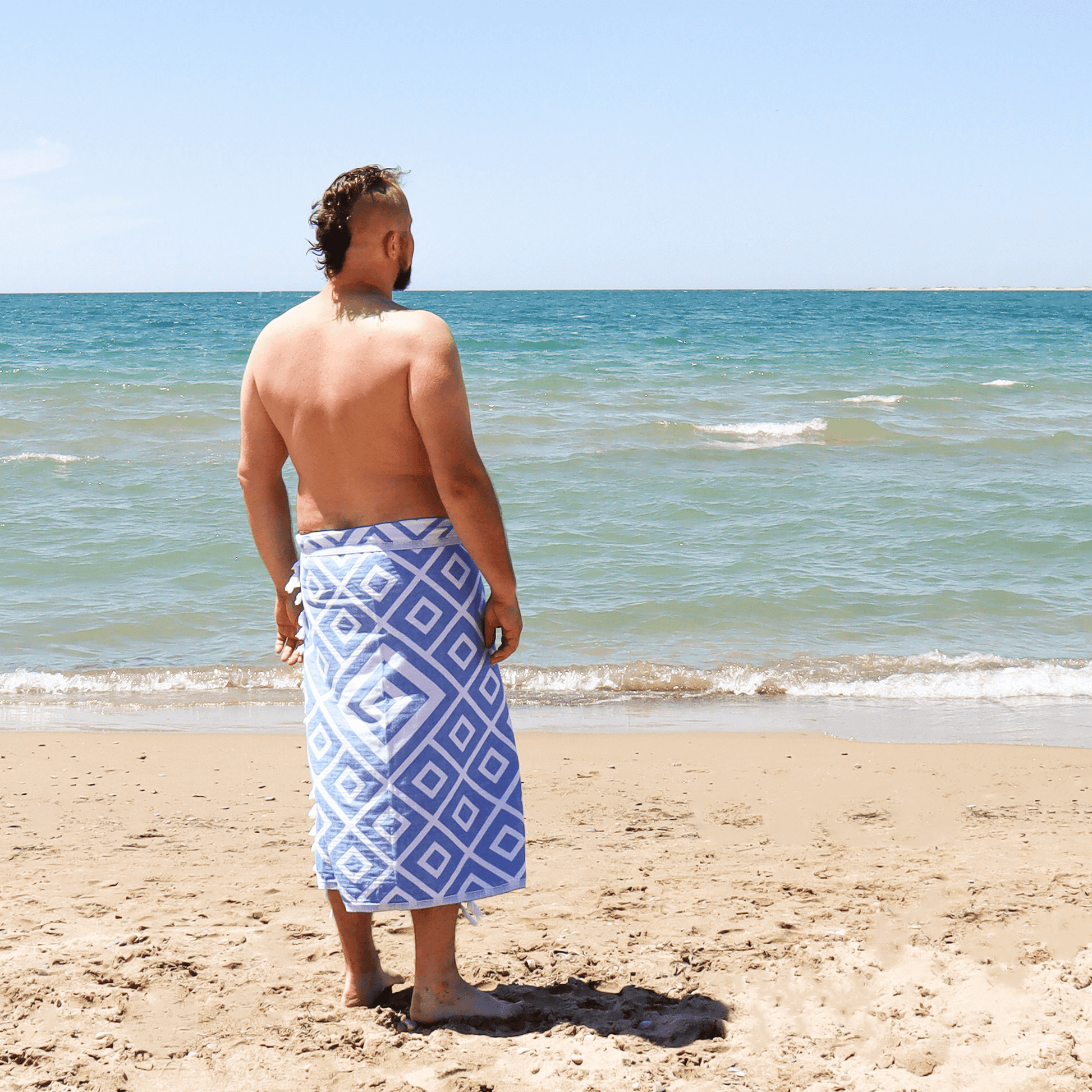 Turkish towels Canada | Set in blue and white