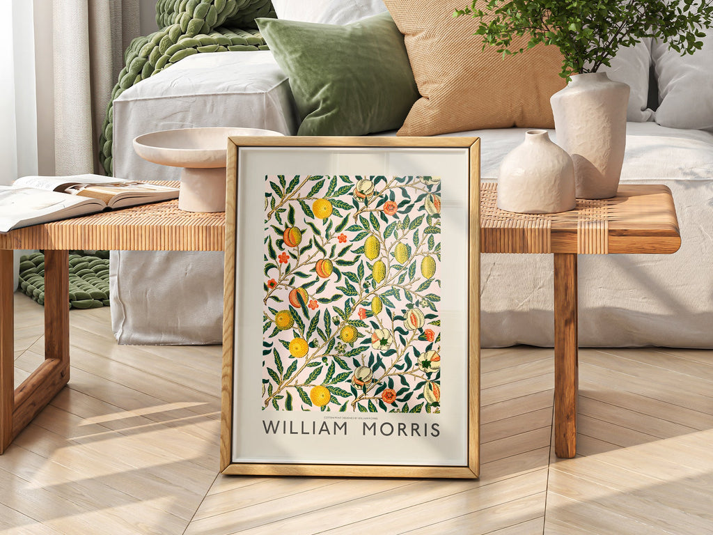 William Morris Fruit or Pomegranate Art Print – Botanical Wall Decor