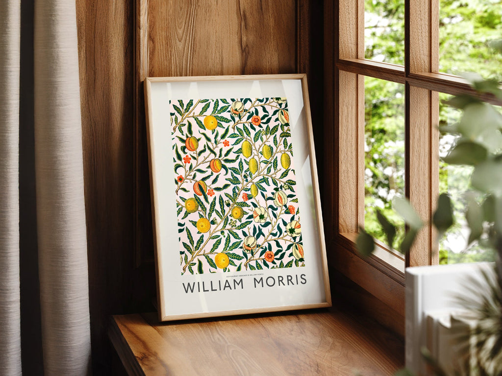 William Morris Fruit or Pomegranate Art Print – Botanical Wall Decor
