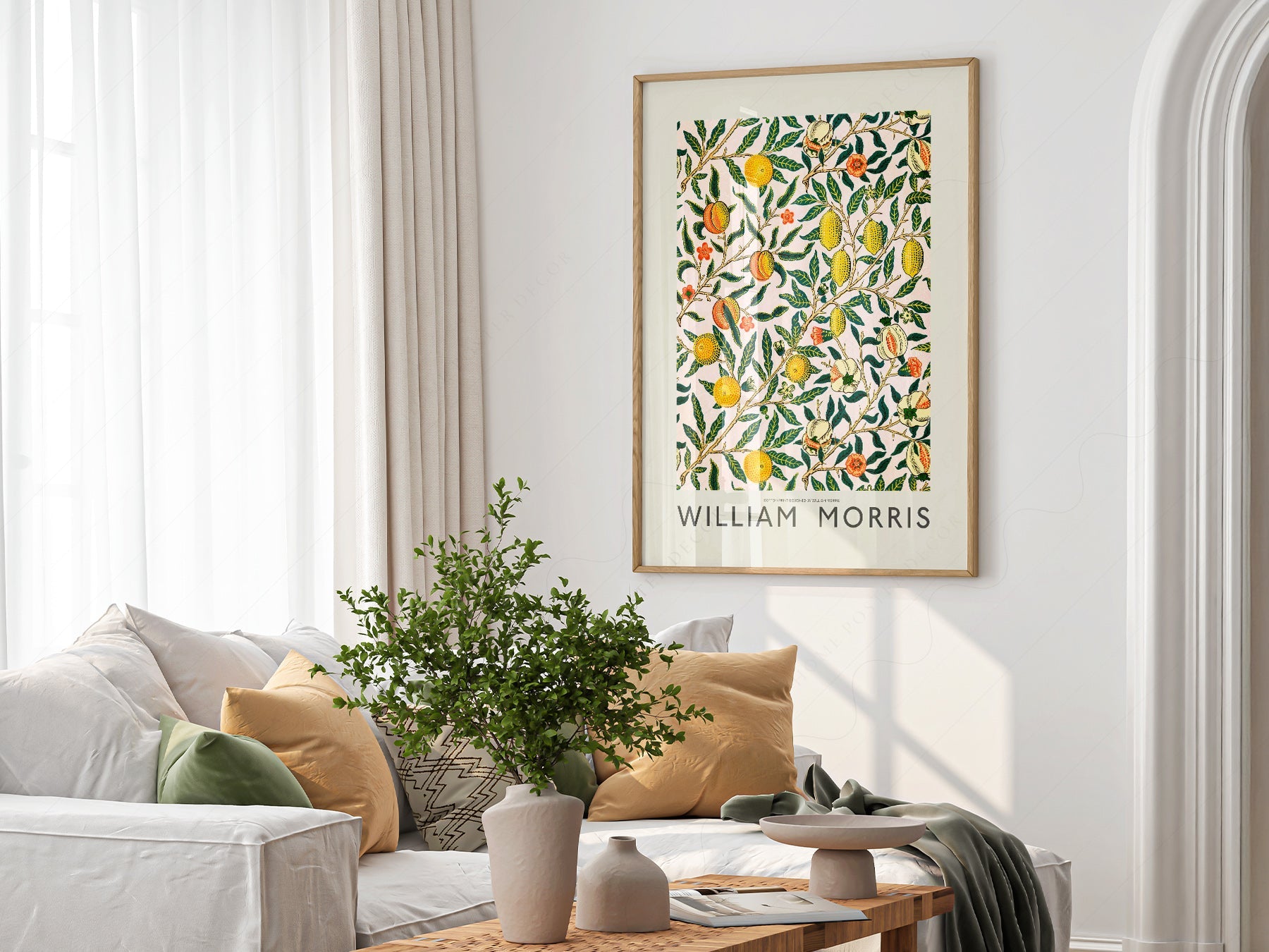 William Morris Fruit or Pomegranate Art Print – Botanical Wall Decor
