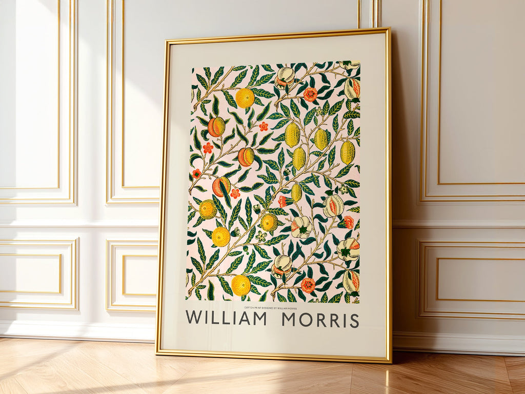 William Morris Fruit or Pomegranate Art Print – Botanical Wall Decor