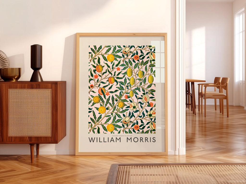William Morris Fruit or Pomegranate Art Print – Botanical Wall Decor