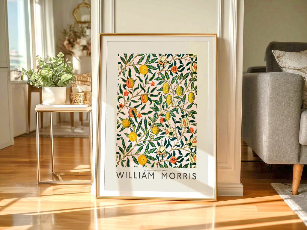 William Morris Fruit or Pomegranate Art Print – Botanical Wall Decor
