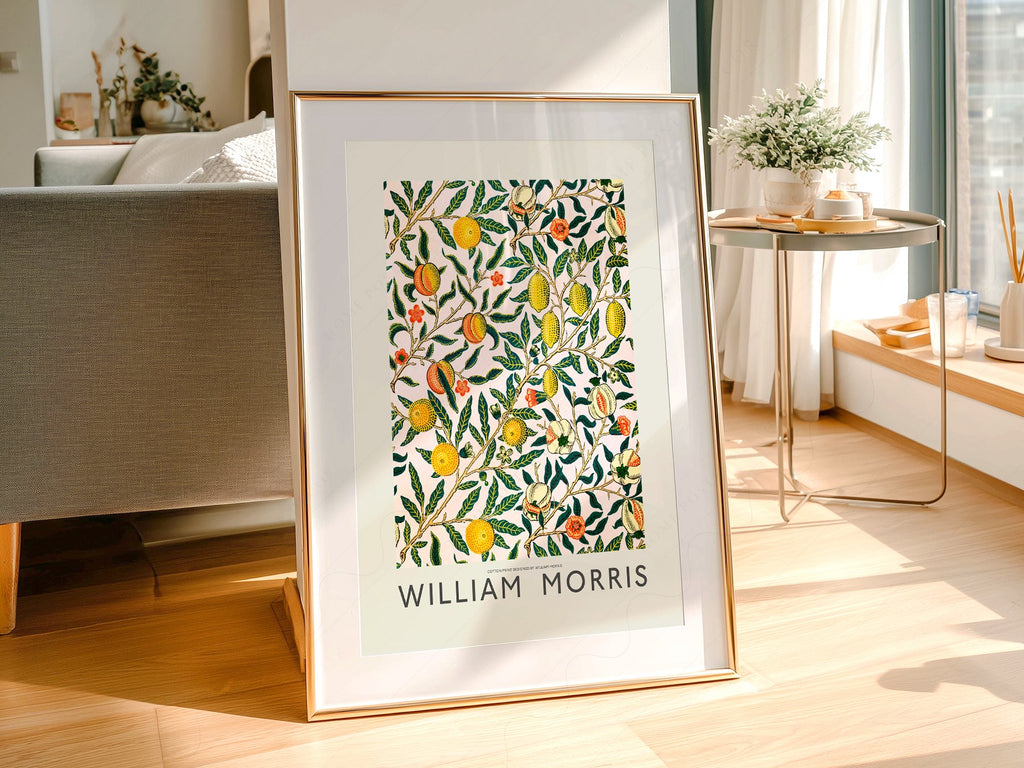 William Morris Fruit or Pomegranate Art Print – Botanical Wall Decor