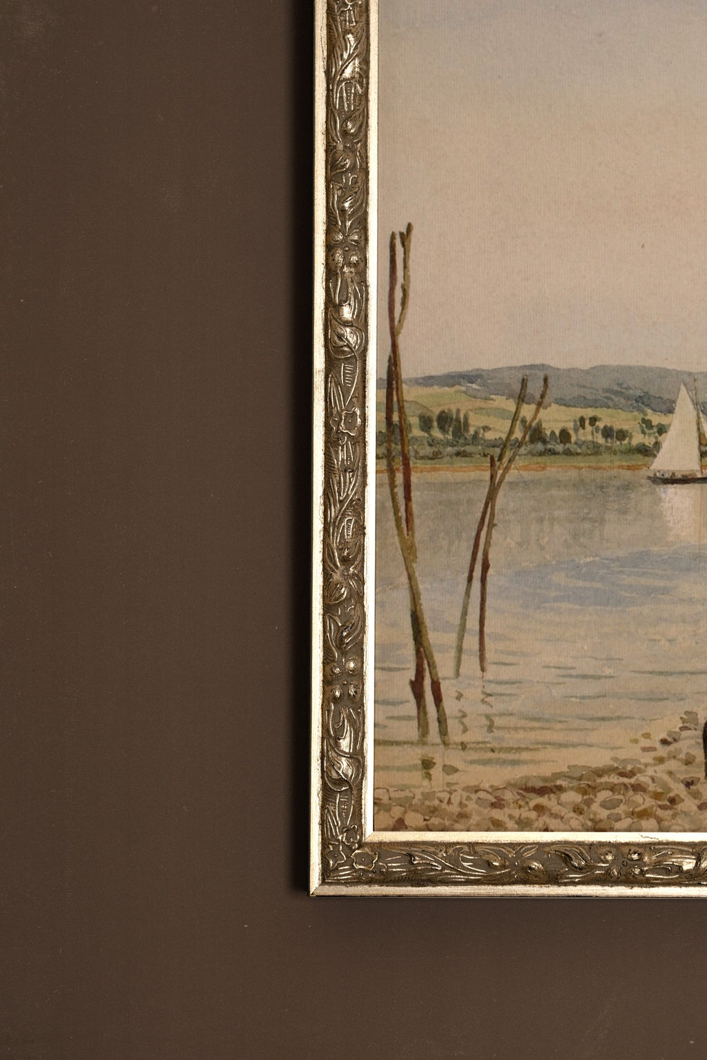 Peaceful Shores, Vintage Silver Frame