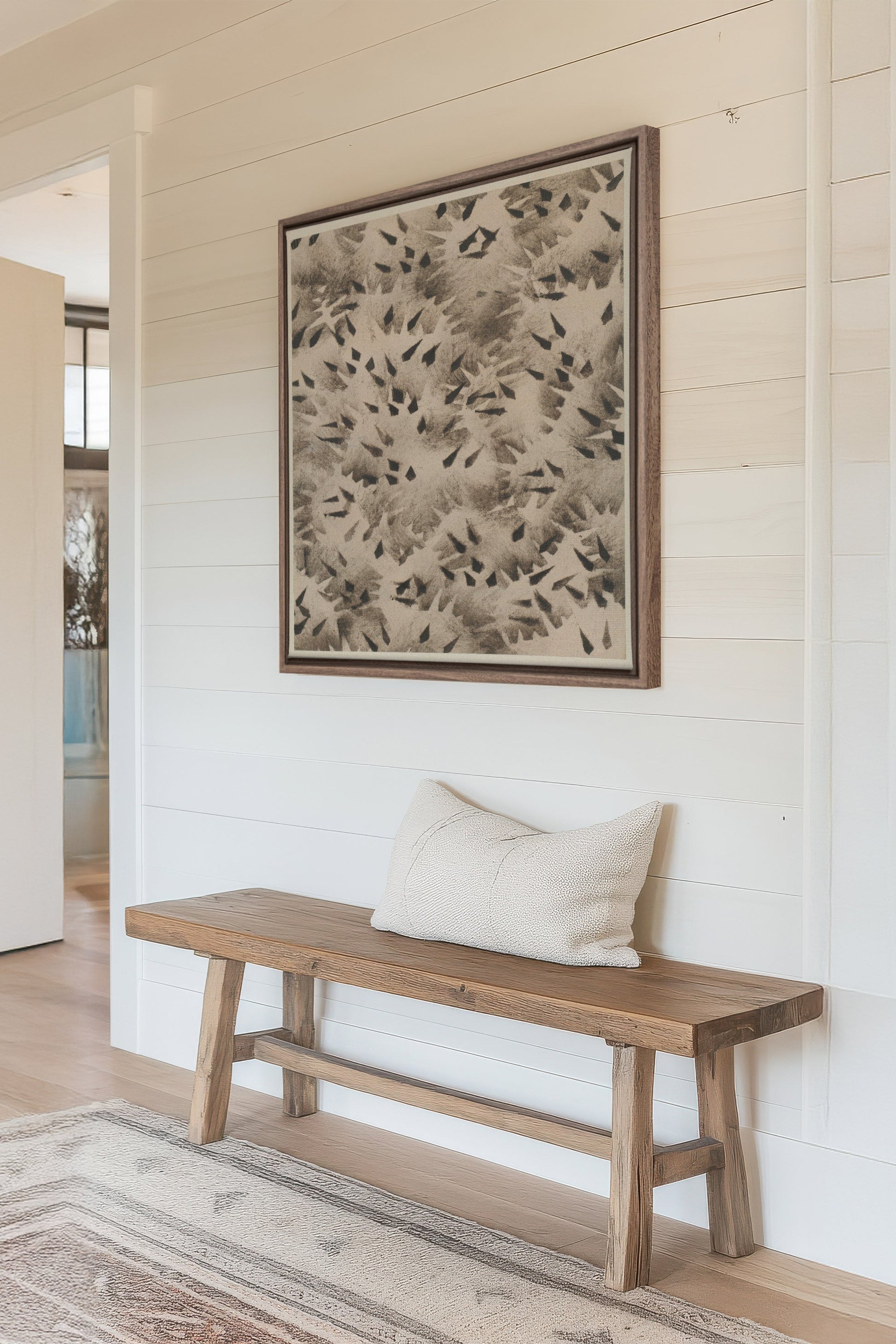 GRAIN OF SHADOW, Stretched Canvas Artwork