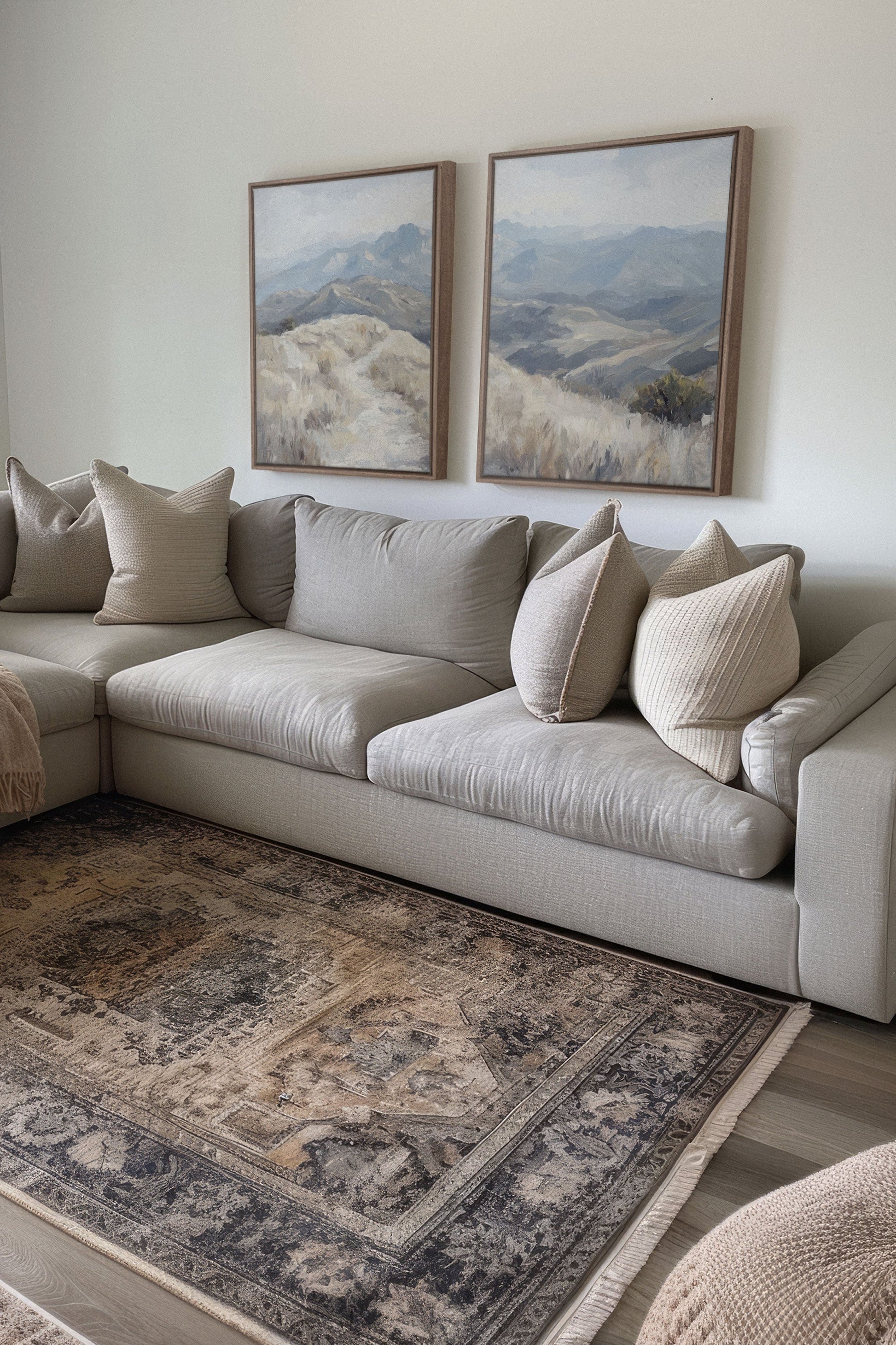 ECLIPSED VALLEYS DUO (2 Stretched Canvas Artworks)