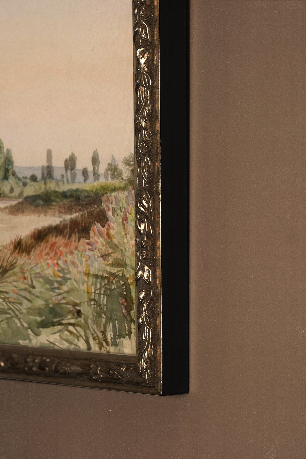 Peaceful Shores, Vintage Silver Frame