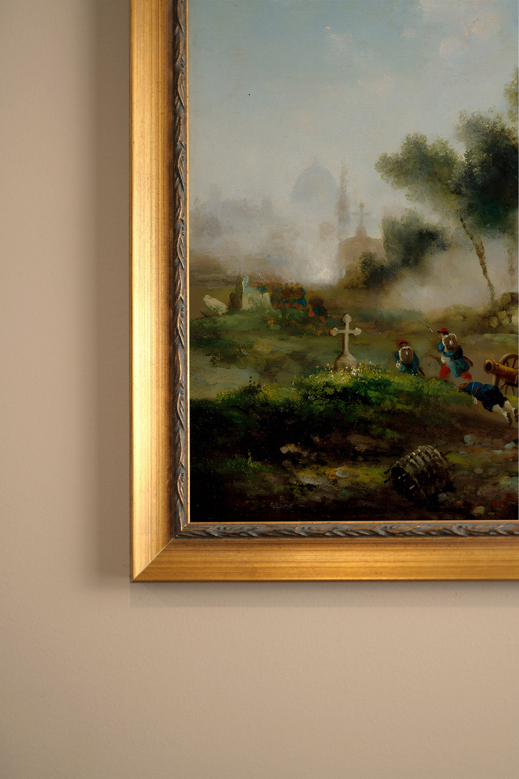 Vintage Gold Battle Souvenir Frame