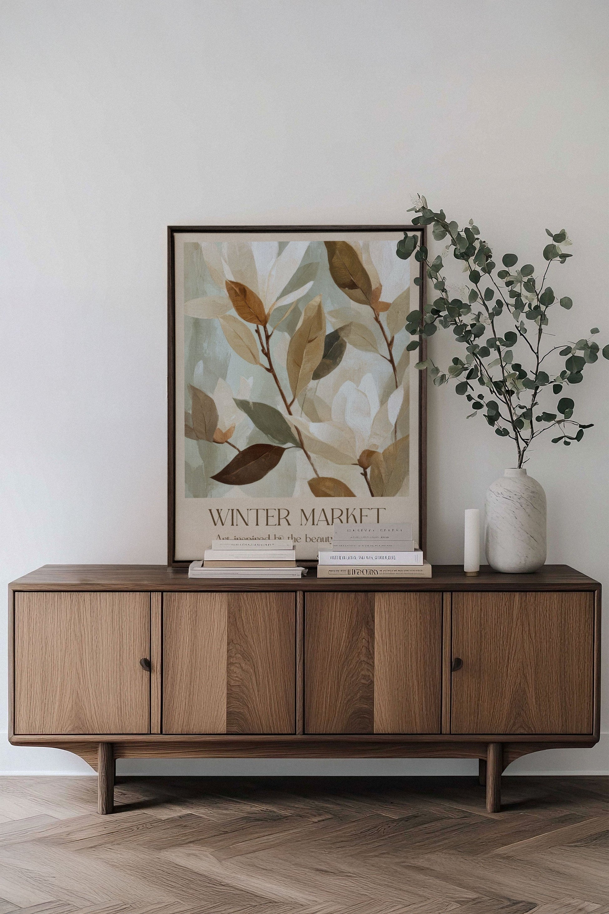 WINTER MARKET III, Stretched Canvas Artwork