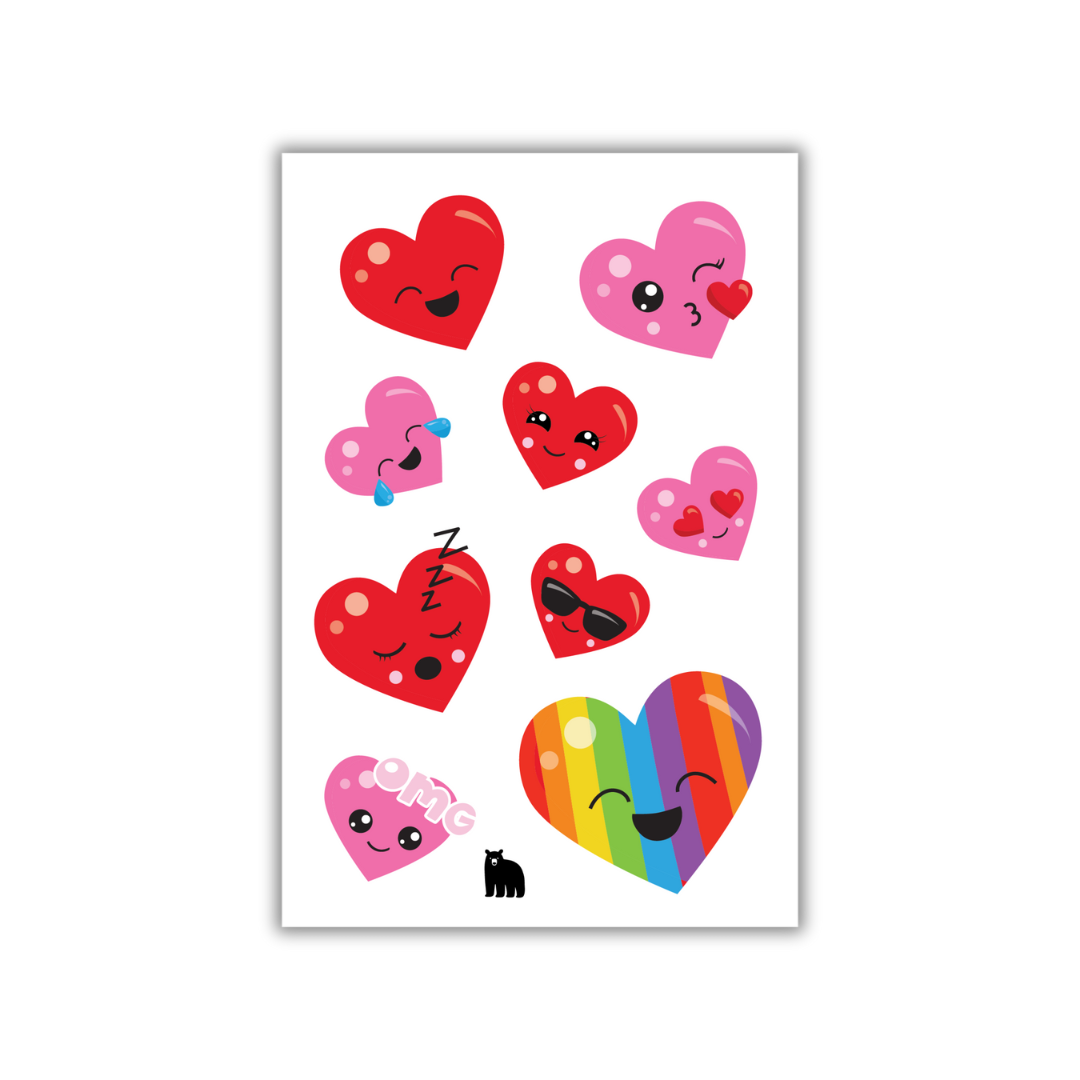 Cute Puffy Hearts