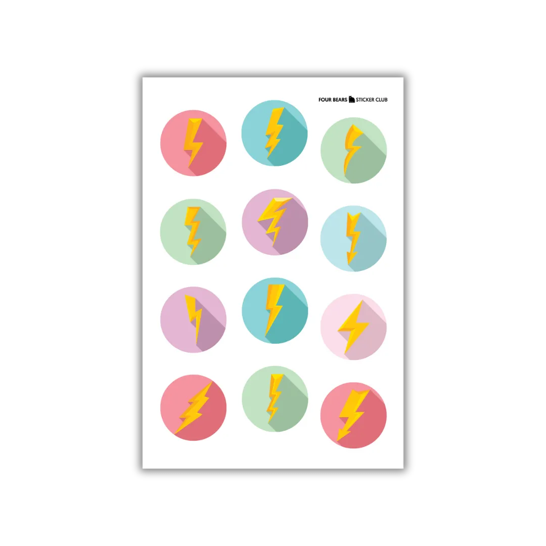 Lightning Strikes - Four Bears Sticker Club
