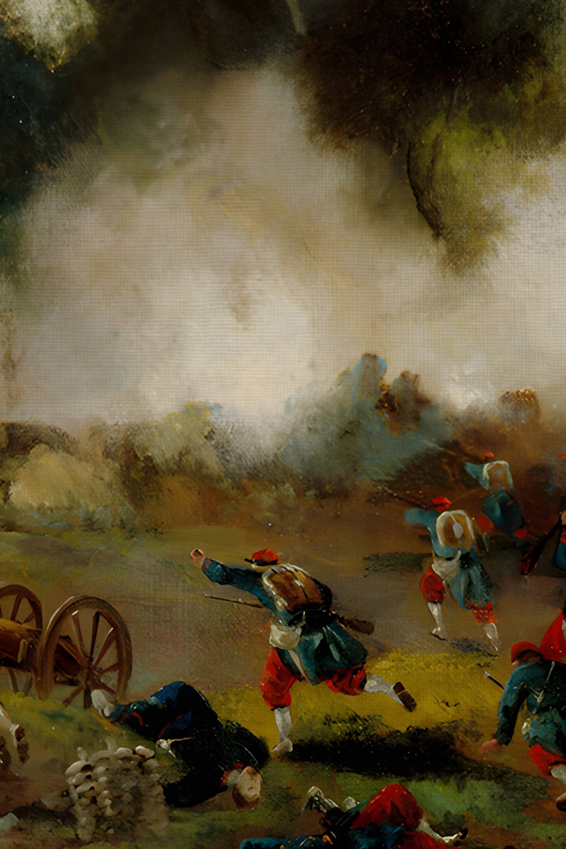 Vintage Gold Battle Souvenir Frame