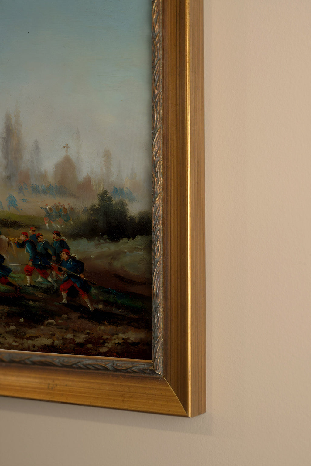Vintage Gold Battle Souvenir Frame
