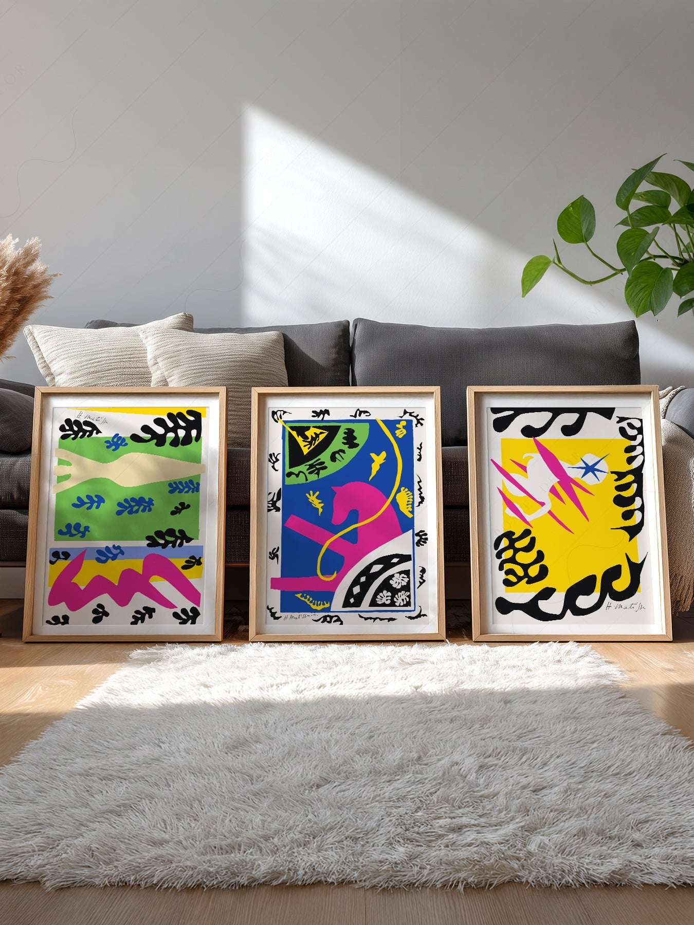 Henri Matisse Gallery Wall Set of 3 Prints