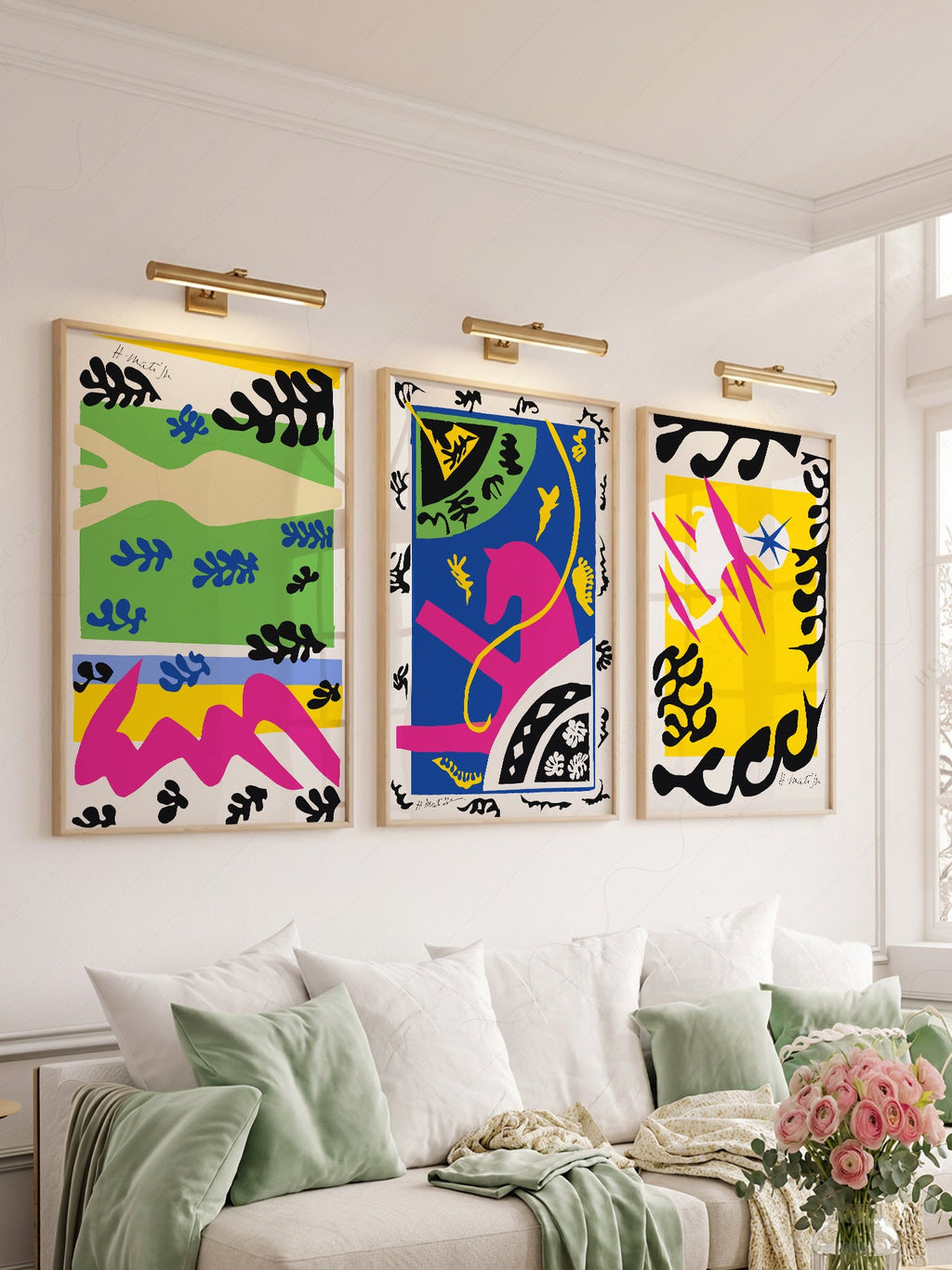 Henri Matisse Gallery Wall Set of 3 Prints