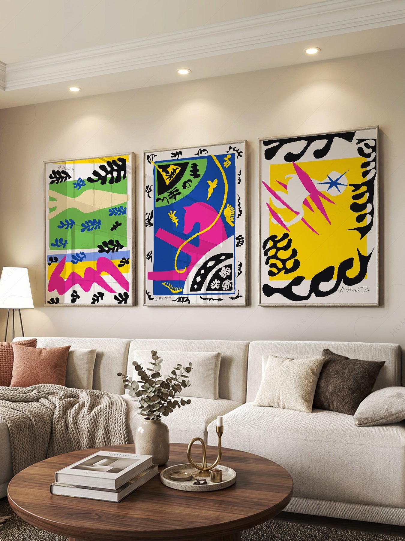 Henri Matisse Gallery Wall Set of 3 Prints