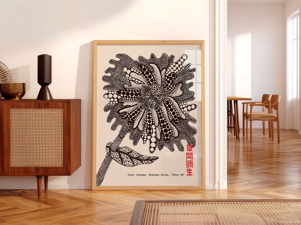 Yayoi Kusama  Flower Print – Contemporary Japanese Wall Art