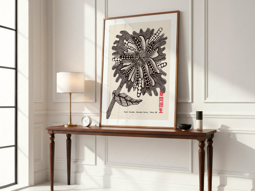 Yayoi Kusama  Flower Print – Contemporary Japanese Wall Art