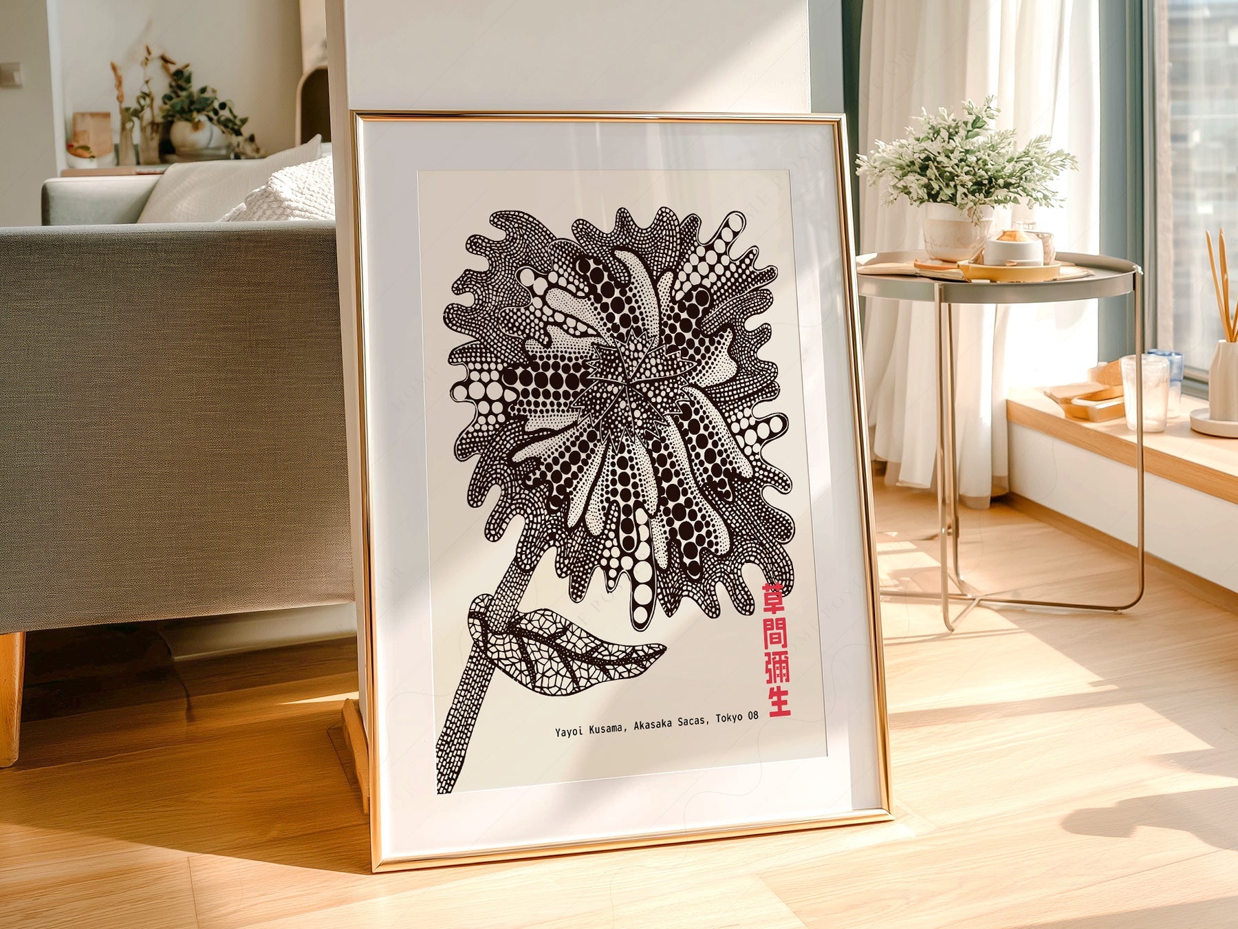 Yayoi Kusama  Flower Print – Contemporary Japanese Wall Art