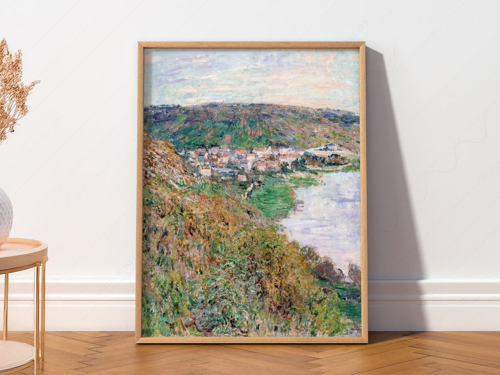 Claude Monet View of Vétheuil Art Print – Landscape Wall Art