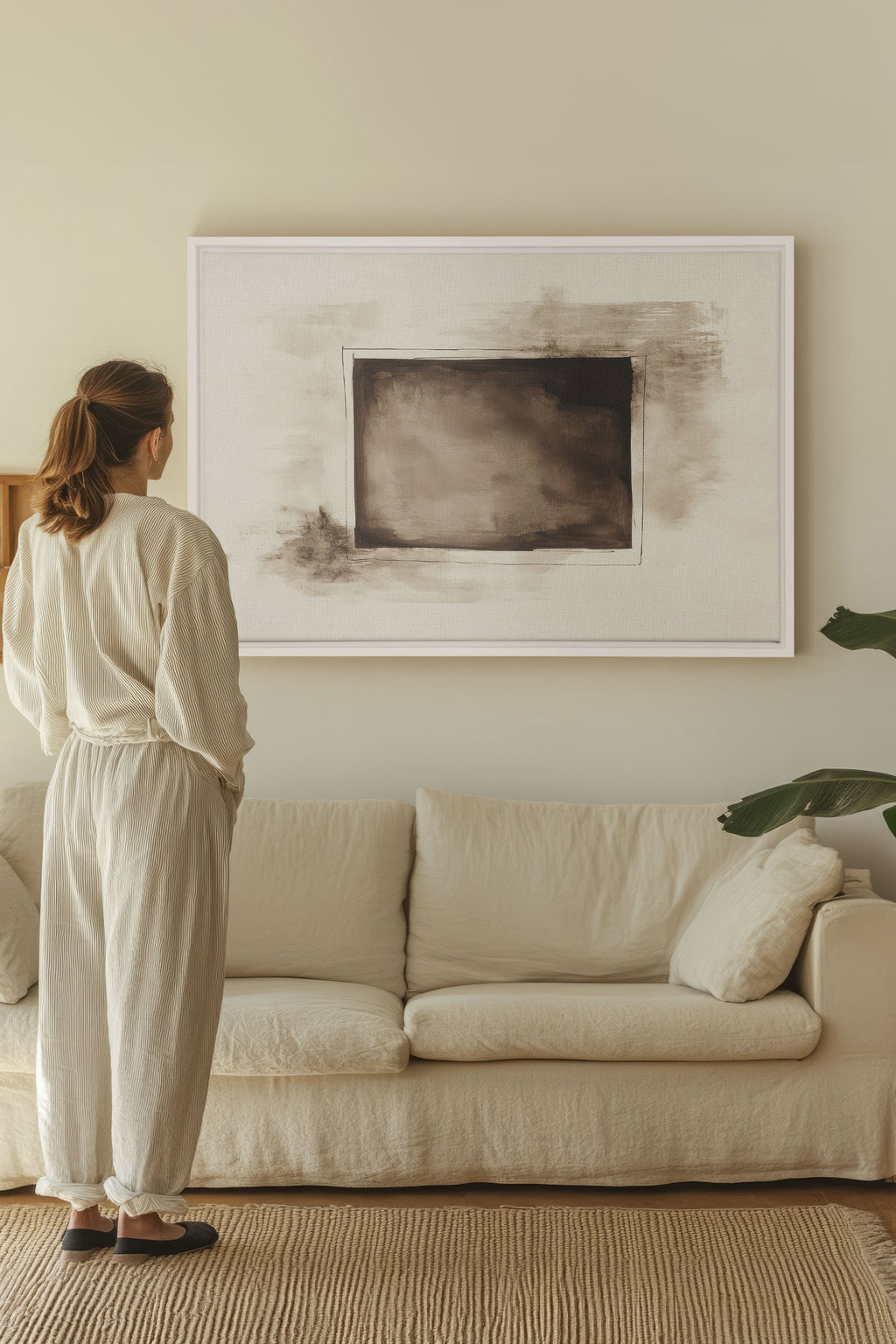 WINDOW TO THE PAST, Stretched Canvas Artwork