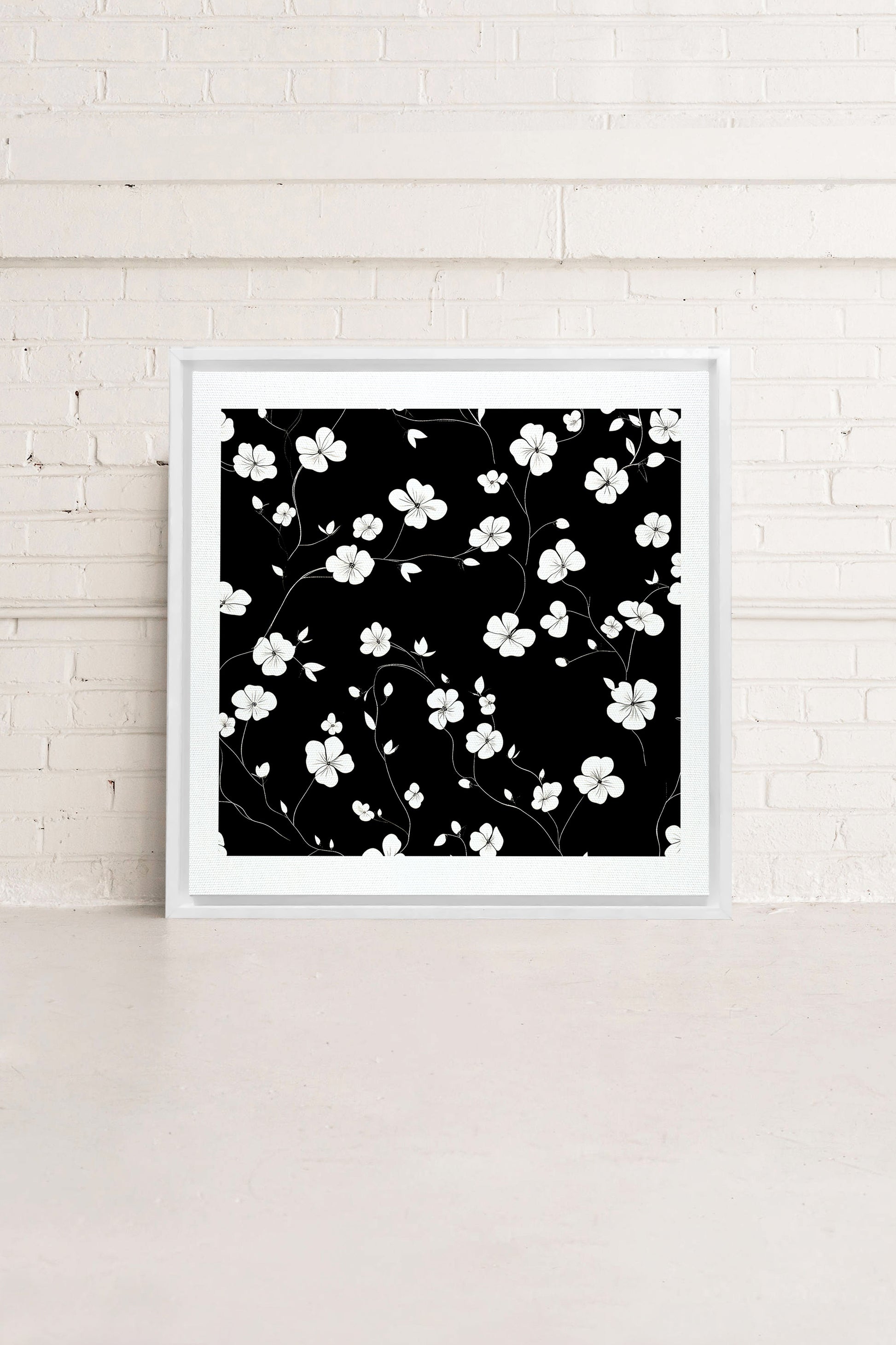 Nocturnal Blooms, Stretched Canvas Artwork