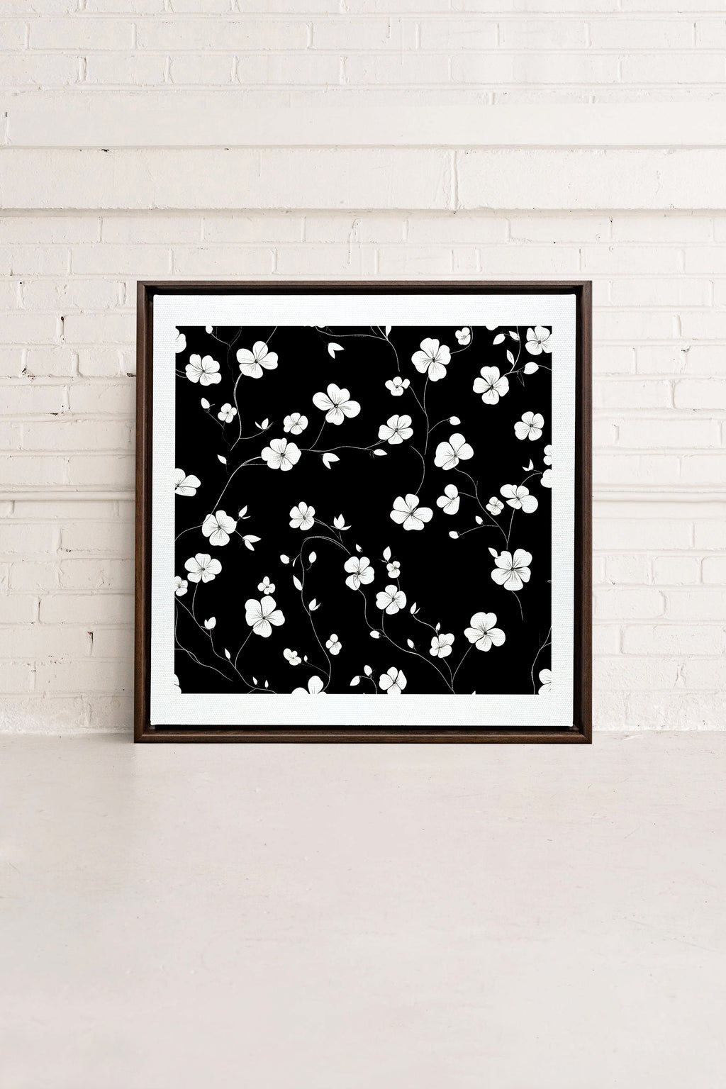 Nocturnal Blooms, Stretched Canvas Artwork