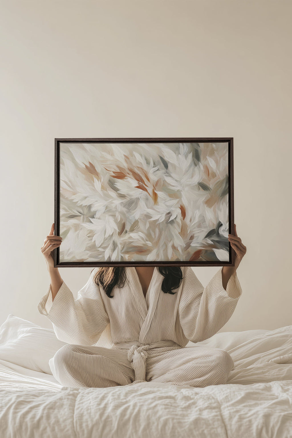 Feathered Breeze, Stretched Canvas Artwork