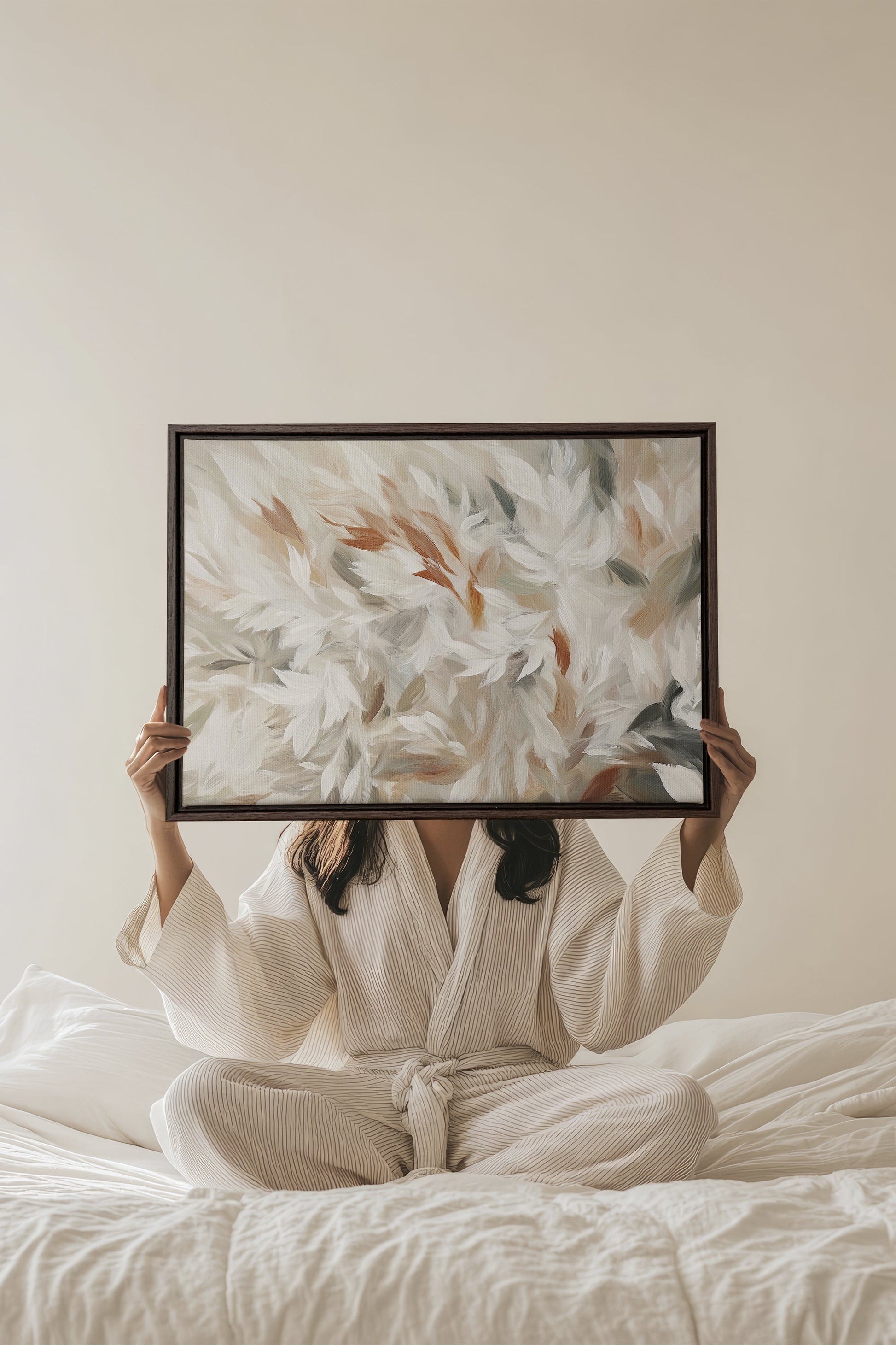 Feathered Breeze, Stretched Canvas Artwork