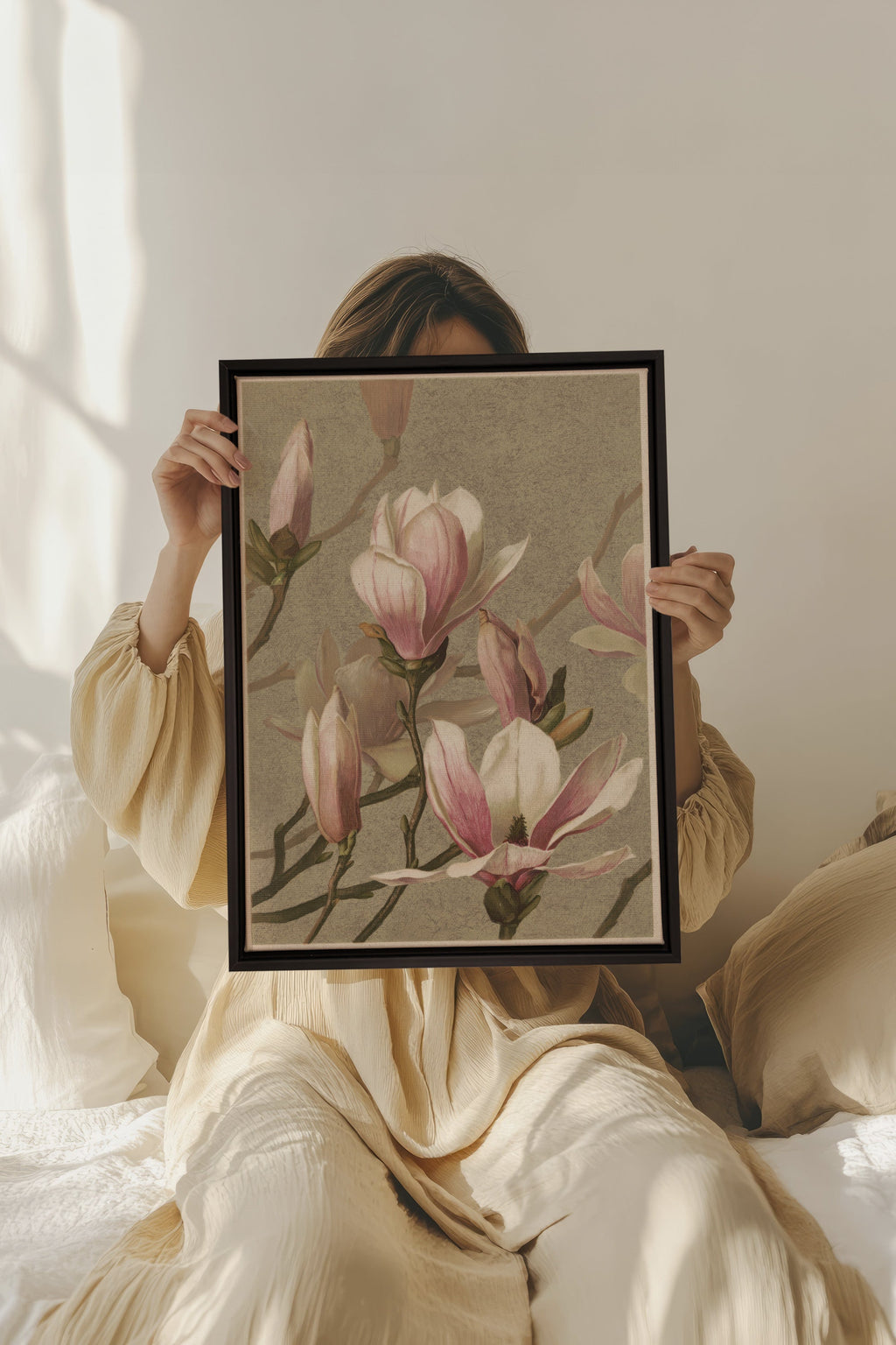 MAGNOLIA WHISPER, Stretched Canvas Artwork