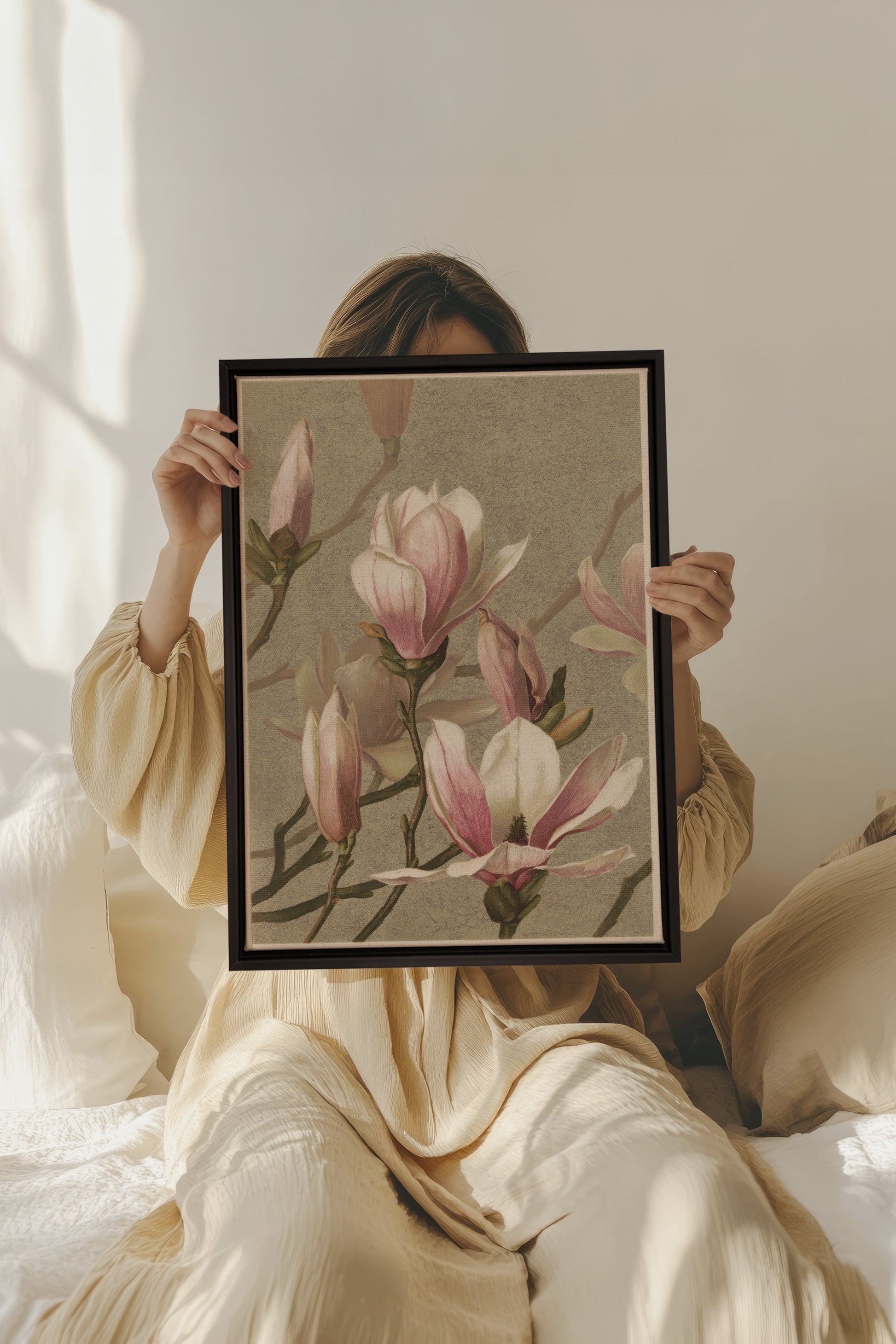 MAGNOLIA WHISPER, Stretched Canvas Artwork