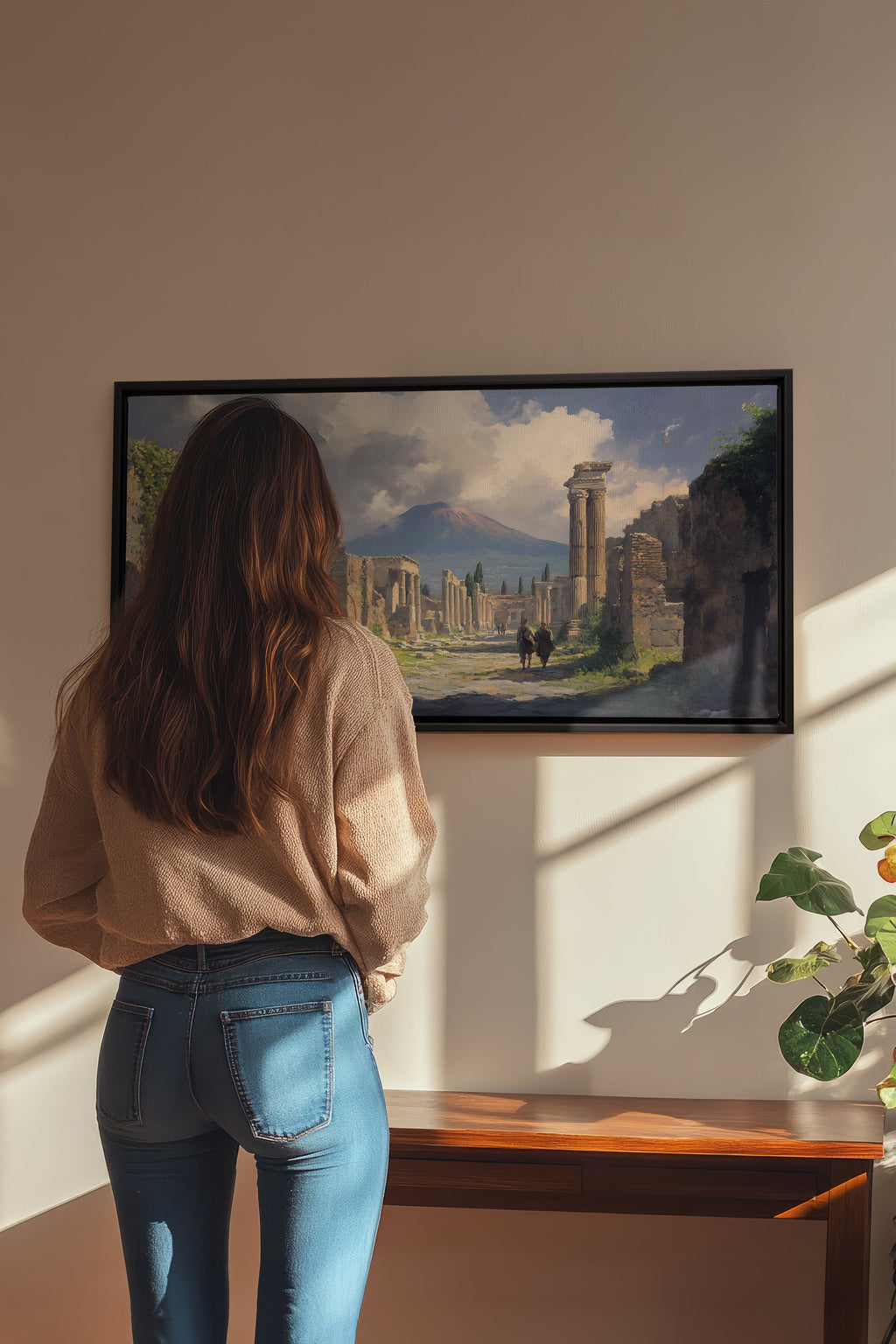 Shadows of the Past, Stretched Canvas Artwork